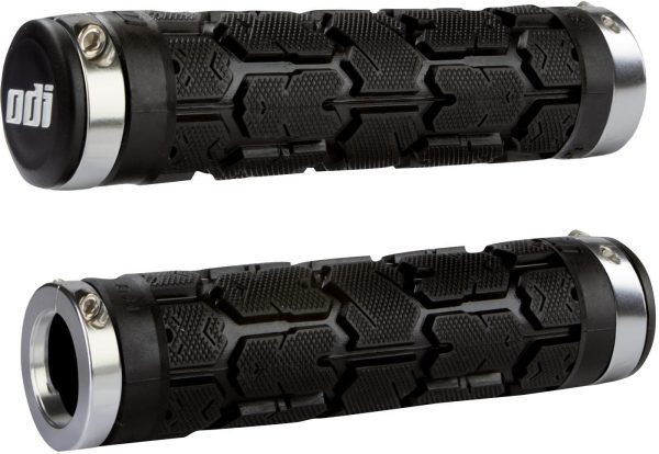 Chwyty ODI MTB Rogue Lock-On black, 130mm silver c