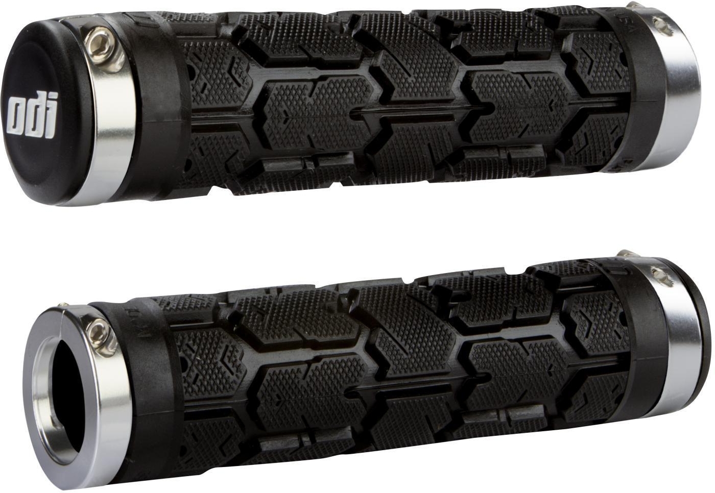 Chwyty ODI MTB Rogue Lock-On black, 130mm silver c