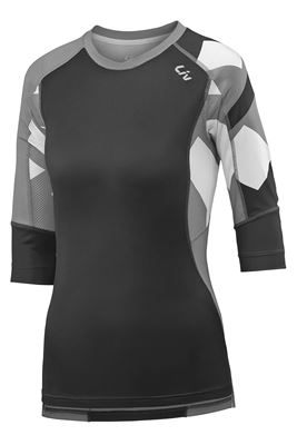 Koszulka Liv Charm 3/4 czarno-szara M