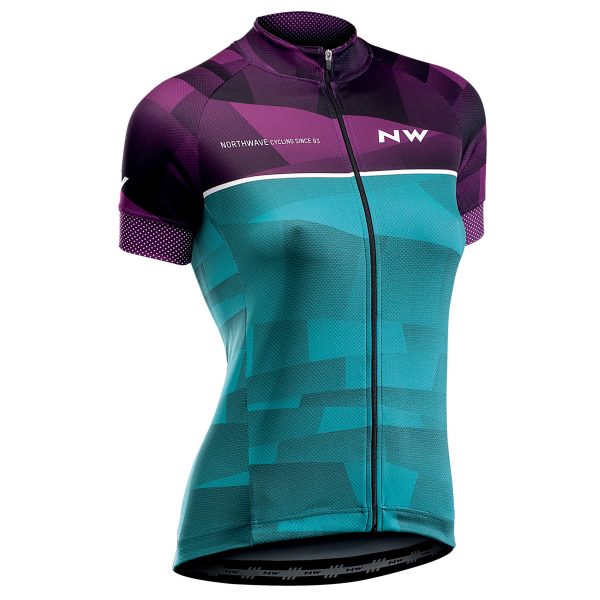 Koszulka NORTHWAVE WOMAN JERSEY mag/green M