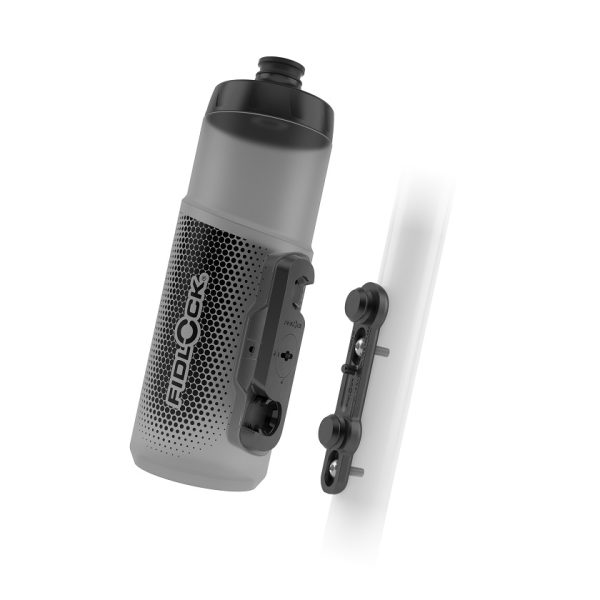 Bidon+baza FIDLOCK transp. czarny + 600 pod otwory