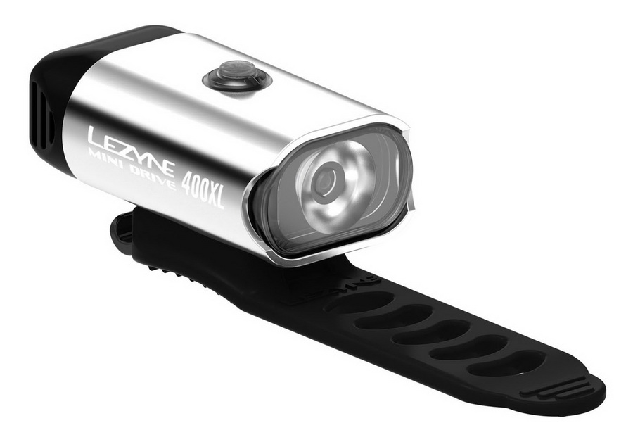 LEZYNE Lampa Przód MINI DRIVE 400, 400 lum. Srebrn