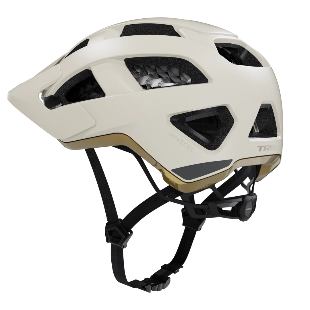 Kask Trek MTB Quantum WaveCel Biały/złoty S