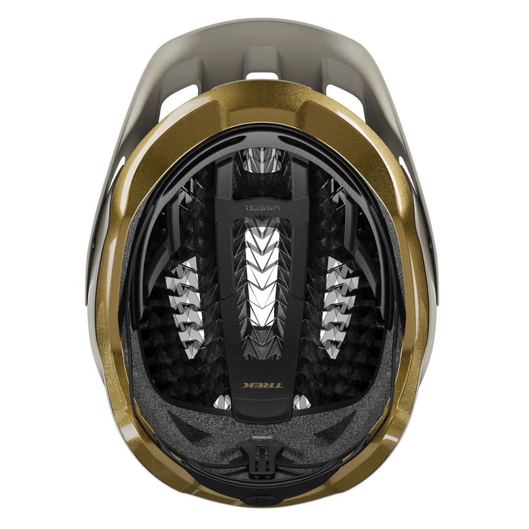 Kask Trek MTB Quantum WaveCel Biały/złoty S