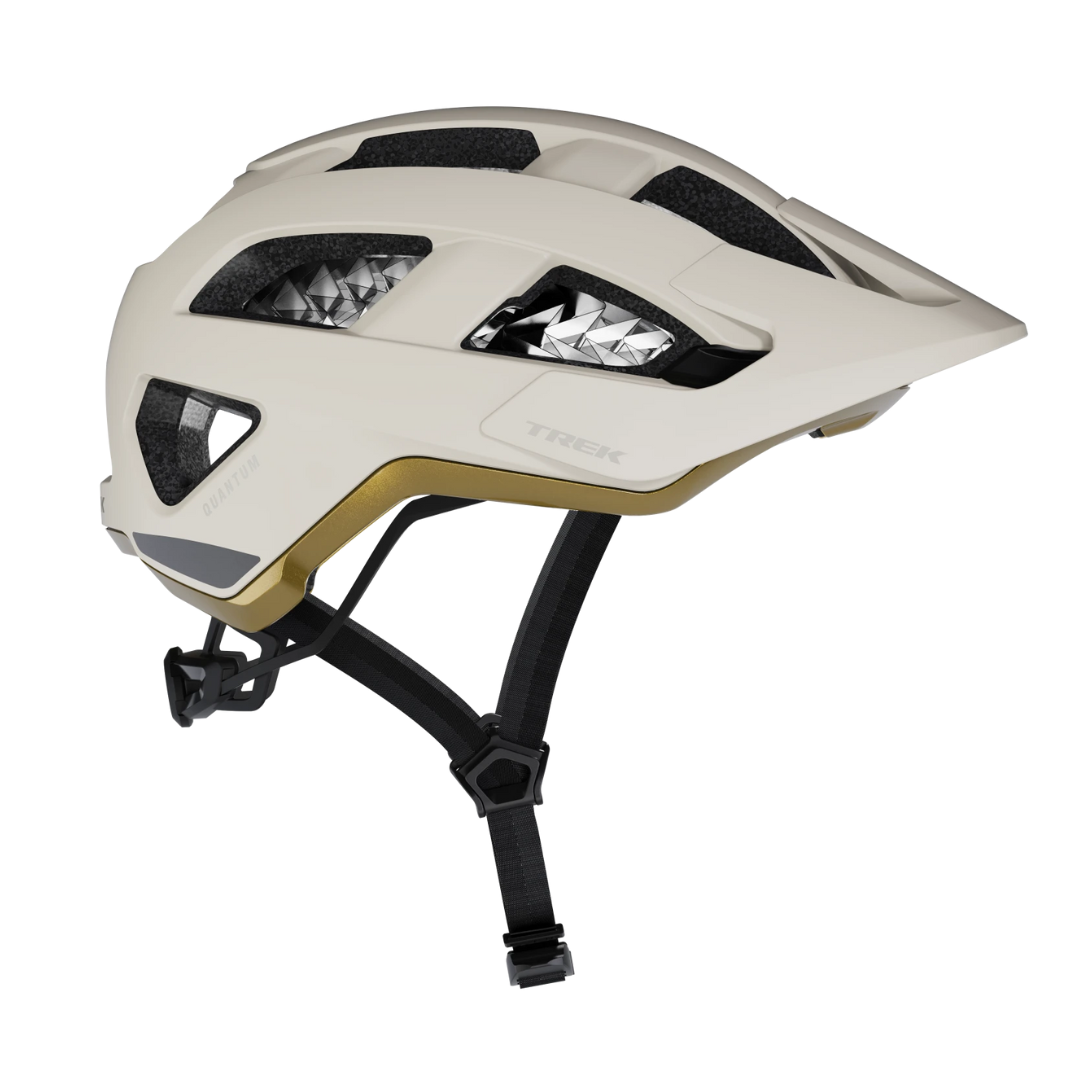 Kask Trek MTB Quantum WaveCel Biały/złoty S