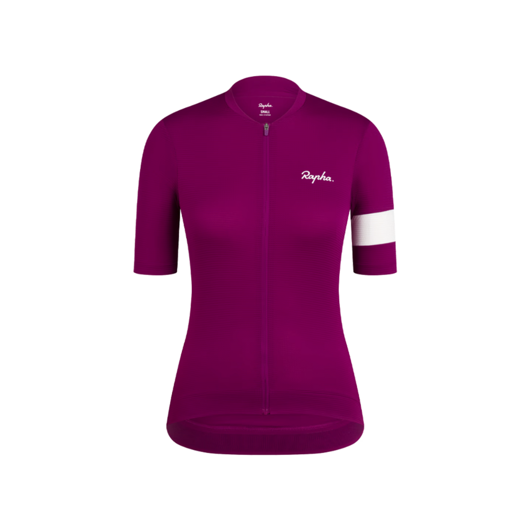 Koszulka rowerowa Rapha Core S wms Purpurowy